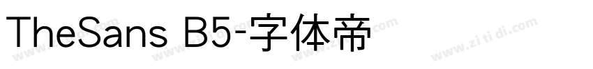 TheSans B5字体转换
